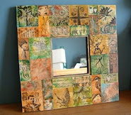 Altered Stampbord Mirror