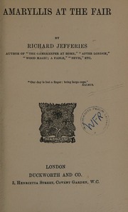 Cover of edition amaryllisatfairn0000jeff