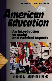 Cover of edition americaneducatio0000spri