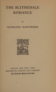 Cover of edition blithedaleromanc0008unse