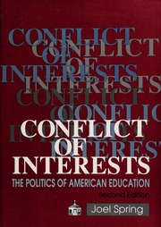 Cover of edition conflictofintere0000spri_s0u0