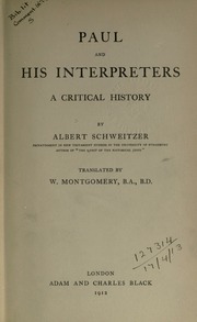 Cover of edition paulhisinterpret00schwuoft