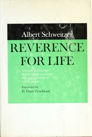 Cover of edition reverenceforlife00schw