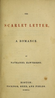 Cover of edition scarletletterrom01hawt