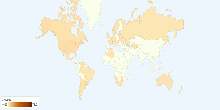 Judaism Adherents by Country