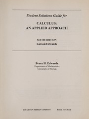 Calculus by Bruce H. Edwards, Ron Larson