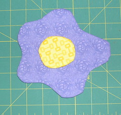 Flower and Center Appliqués ready to use