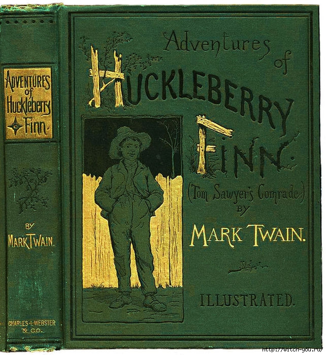 "����������� ���������� �����" (The Adventures of Huckleberry Finn)/2493280_800pxHuckleberry_Finn_book (642x700, 349Kb)