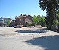 Blick auf den vorgesehenen Trassenverlauf entlang der Schlachthausstraße