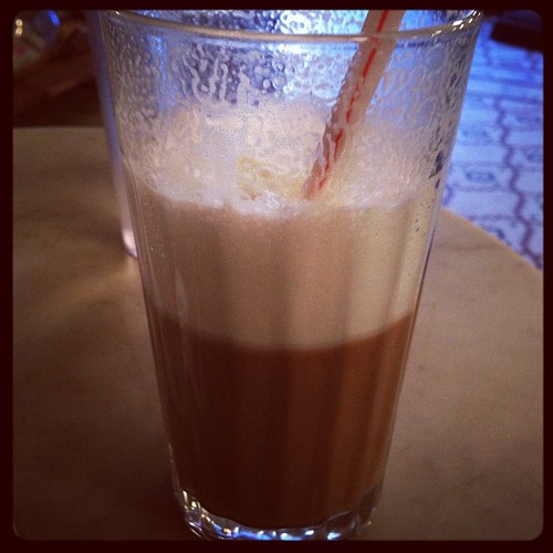 At the Brooklyn Farmacy drinking an egg cream as instructed. :) | by stariel