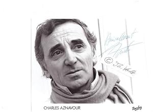 CHARLES AZNAVOUR (1924-2018) armenisch-französischer Chansonnier, Sänger, Schauspieler, Liedtexte...