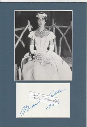 MARIA CALLAS (1923-77) legendäre, früh verstorbene, griechisch-amerikanische Opernsängerin. Die C...