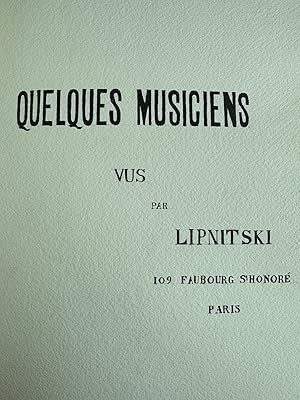 Photo Album by LIPNITZKI with 26 Musical Autographs, 1932; 41 photographs (17 x 12 cm).