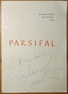 Programmheft der Bayreuther Festspiele 1960. "Parsifal". Ein Bühnen - Weihespiel von Richard Wagn...