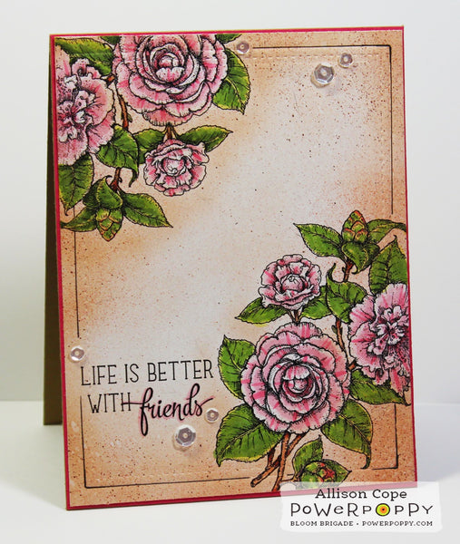 Camellias Digital Stamp Set