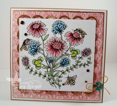 Asters Abuzz Digital Stamp Set