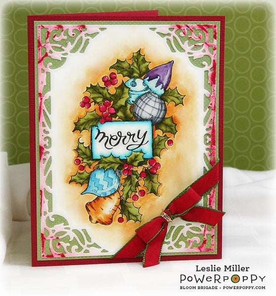 Glass Ornament Bough Digital Stamp Set