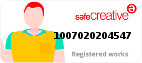 Safe Creative #1007020204547