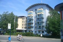 Das Altenpflegeheim Mathilde-Vogt-Haus in Heidelberg-Kirchheim, von der Schwarzwaldstraße aus gesehen.