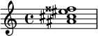  \chordmode { ais1:m6 } 