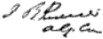 John Baptist Purcell's signature