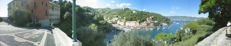 Panorámakép Portofino-ról