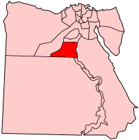 استان منیا در نقشه مصر