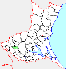 石下町の県内位置図