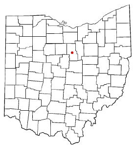 Location of Mansfield, Ohio