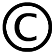 Transparent PNG of © symbol for featured article blurb