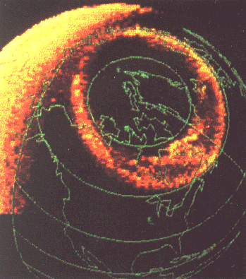 Diffuse aurora observed by the DE-1 satellite