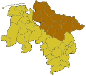 Regierungsbezirk Lüneburg in Niedersachsen