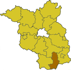 Landkreis Oberspreewald-Lausitz läge i förbundslandet Brandenburg.