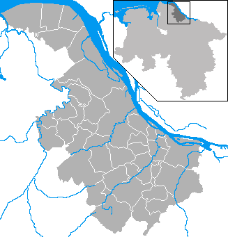 Laag von de Gemeen Landkreis Stood in’n Landkreis Stood (Koort lett sik anklicken)