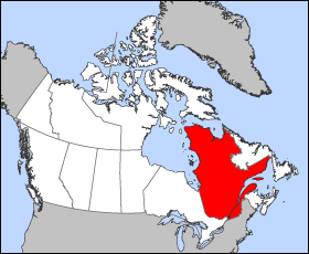 Localización del parque nacional en Canadá