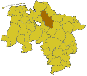 Lokasi Rotenburg (Wümme) di Niedersachsen