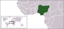 Location of Nigeria