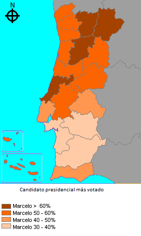 Strongest candidate by electoral district.