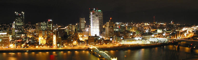 De skyline van Pittsburgh