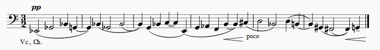 Martinu Symphony No. 1, 3dr movement, theme