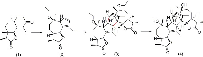 Totaalsynthese van absinthine.