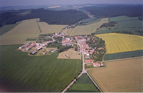 Cidlina : vue aérienne oblique.