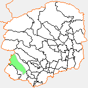 田沼町の県内位置図