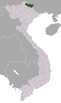 Provinsens läge i Vietnam.