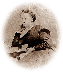 A young woman looking to her right