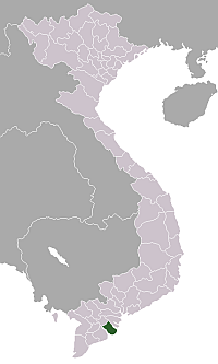 Location of Trà Vinh Province