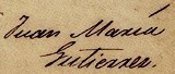 signature de Juan María Gutiérrez