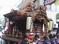 Danjiri competition at Imazu Hie Shrine Autumn Festival