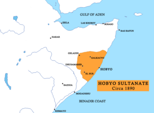 Ubicació de Sultanat de Hobyo