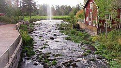 Kauhajoki Kivikatsomon kosken kohdalla Kauhajoella.